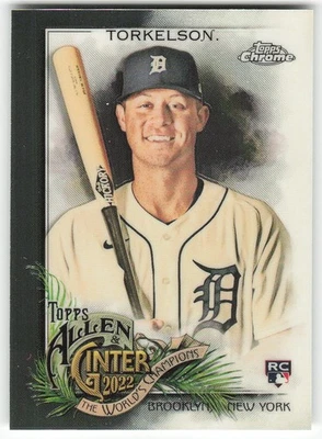 2022 Topps Allen & Ginter Chrome #208 Spencer Torkelson BASEBALL Detroit Tigers - Image 1 of 2