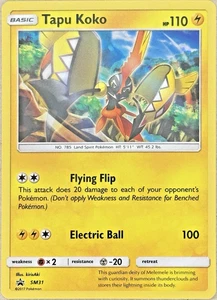 Tapu Koko SM31 [Sun & Moon] Black Star Promo Holo - Pokemon TCG - LP - Picture 1 of 2