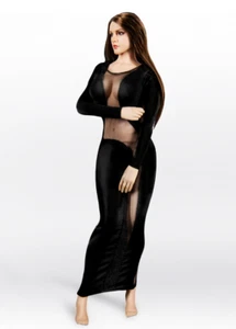 Sexy vestido de club nocturno modelo de soldado escala 1/6 para mujer - Imagen 1 de 4