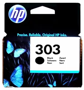 Original HP 303 Black, T6N02A, ENVY Photo 6230, 7130 - Bild 1 von 1