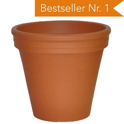 BONN-DESIGN ✅ 13 cm Tontöpfe Pflanztöpfe Anzuchttöpfe Terracotta Made in Germany TOPF TOP ✅