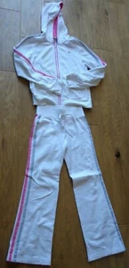 Pantalone OLD NAVY bambina tg M/XL bianco e rosa con cappuccio zip abbinata - Foto 1 di 11