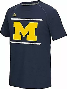 Michigan Wolverines blau Adidas Sidelines Energize Ultimate Polyester Shirt - Bild 1 von 4