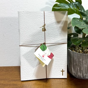 Bieffe Notebooks 5.5” X 8” Hand Made in Italy Exercise Book White Set of 3 Cross - Picture 1 of 8