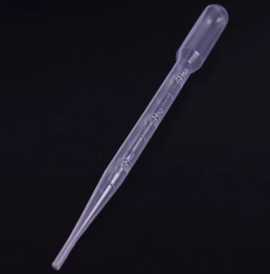 10x 3ML Disposable Plastic Eye Dropper Transfer Graduated Pipettes Office Lab - Image 1 of 3