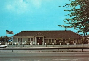 Postcard Franklin Delano Roosevelt's House American Curacao Netherlands Antilles - Picture 1 of 2