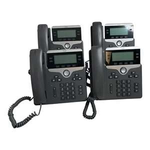 Lot of 4 Cisco CP-7841 VoIP 4-Line Business Conference Phone - Picture 1 of 7