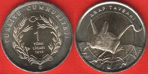 Turkey 1 lira 2016 "Jerboa" BiMetallic coin UNC - Picture 1 of 1