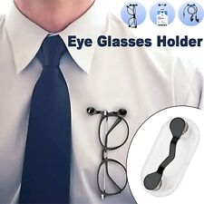 Magnetic Eye Glasses Holder Hook Spectacle Hang Sunglasses Brooch Badge Clip