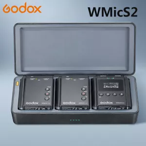 Godox WMicS2 UHF Sistema microfonico wireless Lavalier per fotocamere mixer videocamera - Foto 1 di 6
