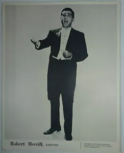 Robert Merrill American Baritone Actor Opera Poster Print Keyboard Jr Columbia - Picture 1 of 3