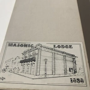 Classic Miniatures HO 1858 Masonic Lodge Kit CM-8 New Open Box - Picture 1 of 2
