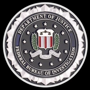 FBI Federal Bureau of Investigation Pièce Médaille Commémorative plaquée Argent - Photo 1/6