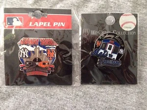 NY New York Yankees vs Mets 2013 U-Bahn-Serie Pin-Set - Bild 1 von 3