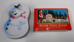 WEIHNACHTSMANN HAUS NORDPOL AK & SCHNEEMANN FORM 2 DECKS SPIELKARTEN W43-22 - Bild 1 von 7