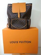 Louis Vuitton Trio Backpack Day Bag M44658 Virgil Monogram Brown Purse Auth Ex++
