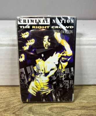 Criminal Nation - The Right Crowd bw I'm Rollin - Cassette Single - Sealed 1990 - Image 1 of 3
