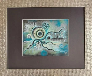 Original Abstract Recycled Mixed Media Painting By Alison M Williams - Picture 1 of 7