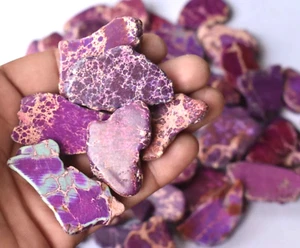 Certified 329 CT Natural Purple Spiderweb Arizona Turquoise Loose Gemstone Lot - Picture 1 of 8