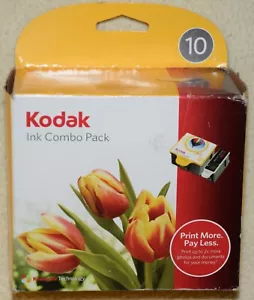 Kodak 10 series Ink Combo Pack Cartridges Black & Color PN 4F7737 - Picture 1 of 4