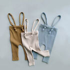 Suspender Trousers No Fading Soft Baby Solid Stripe Suspender Pants Infant