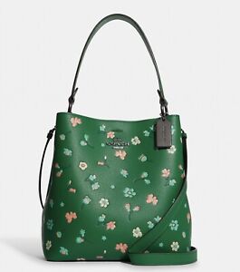 Coach Town Bucket Bag With Mystical Floral Print NWT