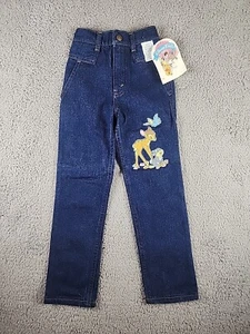 Vintage Disney Magic Jeans Bambi Size 6 Slim Denim New W/ Tags 90s - Picture 1 of 9
