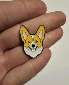 Adorable Corgi Dog Enamel Pin Lapel Hat Pin Brooch Pet Animal - Picture 1 of 3