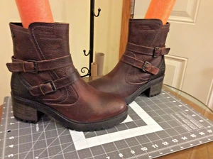 Botas de Moto Bull Boxer 'Jade' Marrón Cuero Hebilla Correa EUR 40| US 9.5/ 10M - Imagen 1 de 17