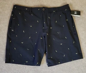 Under Armour Storm Mens Shorts Size 40 Black Stretch All Over Print NWT - Picture 1 of 10