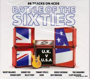THE BATTLE OF THE SIXTIES - UK v USA, 88 TRACKS VARIOUS ARTISTS (NEW SEALED 4CD) - Picture 1 of 1