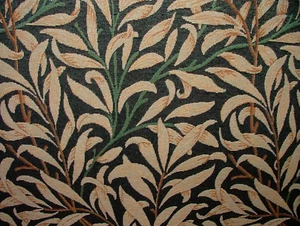 William Morris Willow Bough Ebenholz Gobelin Vorhang Polster Kissen Stoff - Bild 1 von 22
