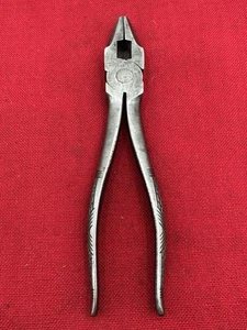 1940s Vintage 7" KRAEUTER Lineman's Pliers 1831-7 USA Textured Grip - Bild 1 von 8