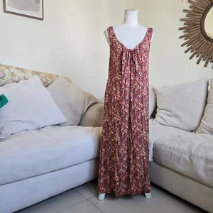 Old Navy XL Floral Sleeveless Maxi Dress Boho Rayon Flowing Summer Sundress - Picture 1 of 10