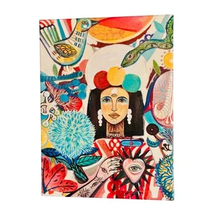๐จ Striking Visionary Art โ Signed Canvas by Mercedes Laguna - Picture 1 of 4
