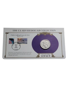 PCS 1927 S Paz dólar de plata y panel de estampillas - Colección de dólares de plata de EE. UU. - Imagen 1 de 5