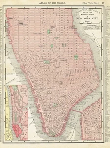 Dated 1902 Antique Color Maps of  Cities New York City and Brooklyn New York - Picture 1 of 12