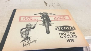 1928 DUNELT SUPERCHARGED Motorcycle Sales Brochure  - Picture 1 of 13