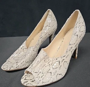 Tahari Walden Snake Animal Print Peep Toe Stiletto Pump Heels Sz 6.5 NWOT  - Picture 1 of 6