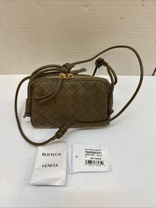 Bottega Veneta Brown Intrecciato Concert Bag Pinecone-Gold MSRP $1850 - Picture 1 of 8