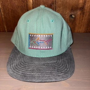 Vintage Reebok Greg Norman Hat Green Shark~Golf~USA Made~ Cap~Unworn - Picture 1 of 8