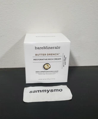 Crema facial rica restauradora Bareminerals Butter Drench, loción facial hidratante Foto 1 de 4