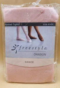 Footed Dance Tights - Freestyle Danskin, Size 4-6X PINK/FK1431, BRAND NEW - Picture 1 of 5