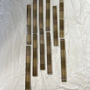 Menge 60 5/8" breit 6" lang Glas Delaware Brule Bleistift Fliesenborte braun 615693 - Bild 1 von 6