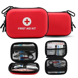 Mini First Aid Kit Water-Resistant Hard Shell Small Case For Home Outdoor - Picture 1 of 9