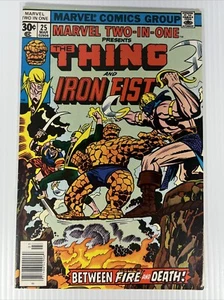 Marvel Dos en Uno #25 La Cosa y Puño de Hierro Marvel Cómics 1976 Kirby Sinnott - Imagen 1 de 9