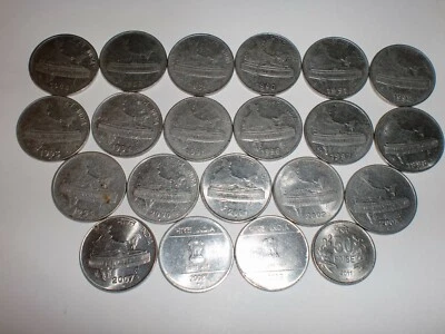 INDIA COINS- 21 "50  PAISE"  COINS-FULL RANGE-1988C-2011- 3 DESIGNS - RARE # 21P - Image 1 of 4