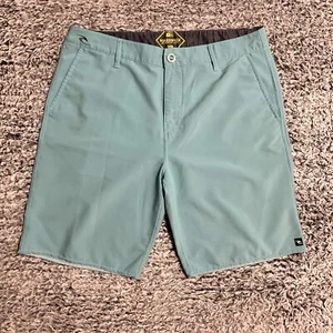Rip Curl Shorts Adult 36 Blue Green Mirage Chino Boardwalk Casual Outdoor Mens - Picture 1 of 7