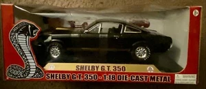 Shelby Collectibles Ford Shelby Mustang GT 350 schwarz mit Gold 1:18 Diecast - Bild 1 von 3