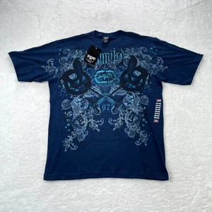 Vintage Ecko Shirt Mens Extra Large Blue AOP y2K 90s Grunge Tapout 2000s New - Picture 1 of 10